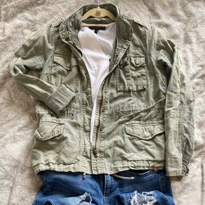 Buffalo, David Bitton, green jacket, size XS.